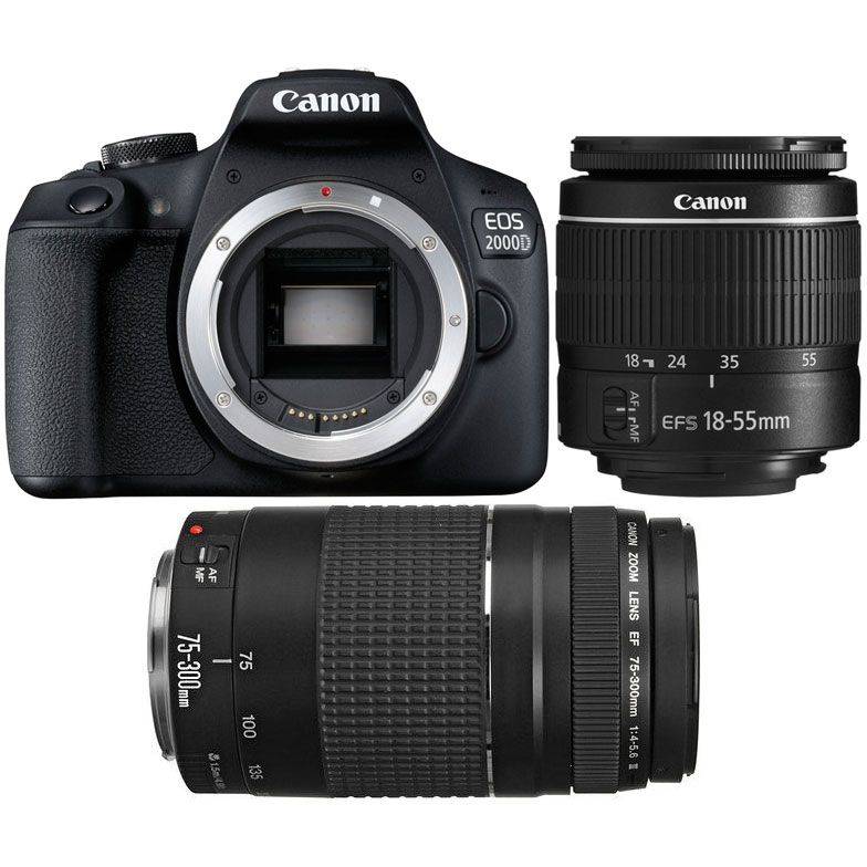 Canon EOS 2000D DOUBLE LENS BUNDLE - Camera Warehouse