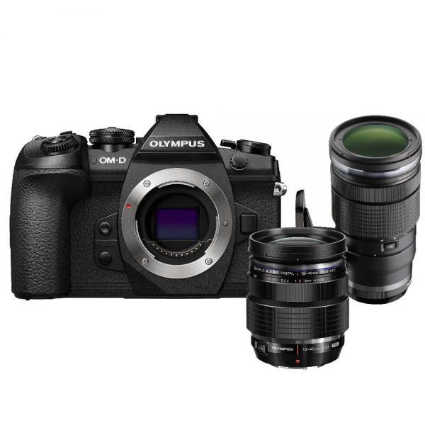 Olympus OM-D E-M1 Mark II Mirrorless Digital Camera with 12-40mm f/2.8 & ED 40-150mm f/2.8 PRO Lens