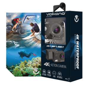 VK-10005-BK Volkano Extreme Series 4K UHD Action Camera