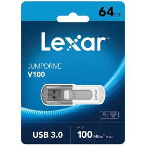 Lexar® JumpDrive® V100 64GB USB 3.0 Flash Drive