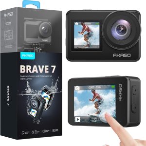 AKASO Brave 7 4K 30FPS, 20MP, Wi-fi, Waterproof Action Camera