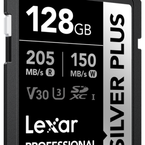 Lexar ® Professional 128GB SILVER PLUS SDXC UHS-I Card