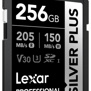 Lexar ® Professional 256GB SILVER PLUS SDXC UHS-I Card